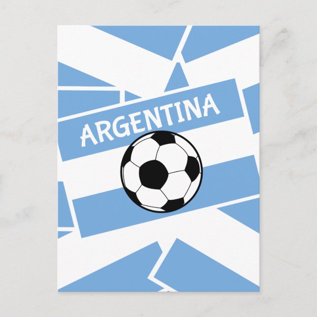 Argentina Football Vykort (Framsida)