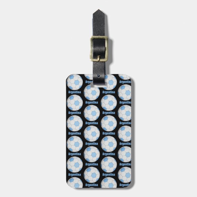 Argentina fotboll  bagagebricka (Vertikal Framsida)