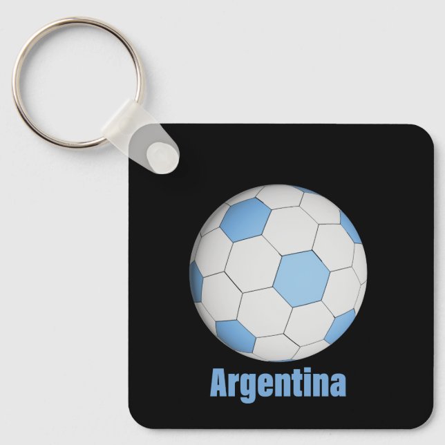 Argentina fotboll  nyckelring (Framsida)