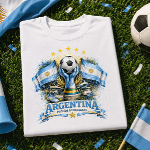 Argentina Fotbollsfantast Albiceleste Fotboll Fútb T Shirt