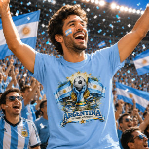 Argentina Fotbollsfantast Albiceleste Fotboll Fútb T Shirt
