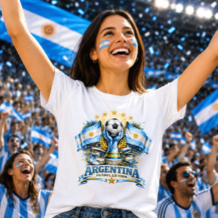 Argentina Fotbollsfantast Albiceleste Fotboll Fútb T Shirt