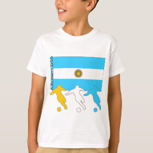 Argentina fotbollspelare tee shirt