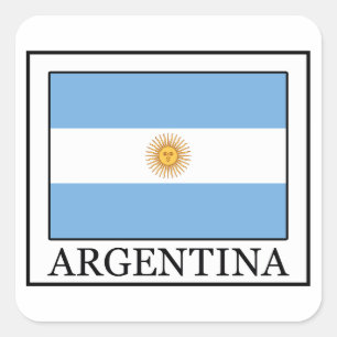 Argentina Fyrkantigt Klistermärke