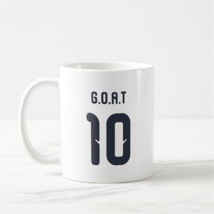 Argentina G.O.A.T. Nummer 10 Kaffemugg
