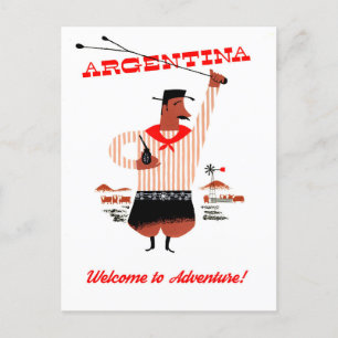 Argentina, Gauchos Vykort