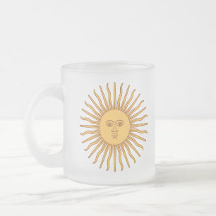 Argentina Golden Sol, Sol de Mayo Frostad Glasmugg