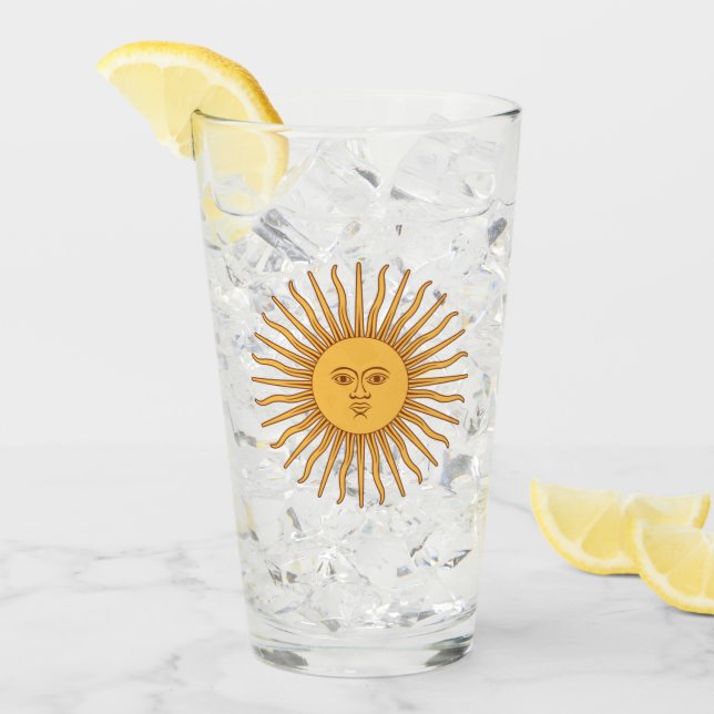 Argentina Golden Sol, Sol de Mayo Glaskopp (Framsida Ice)