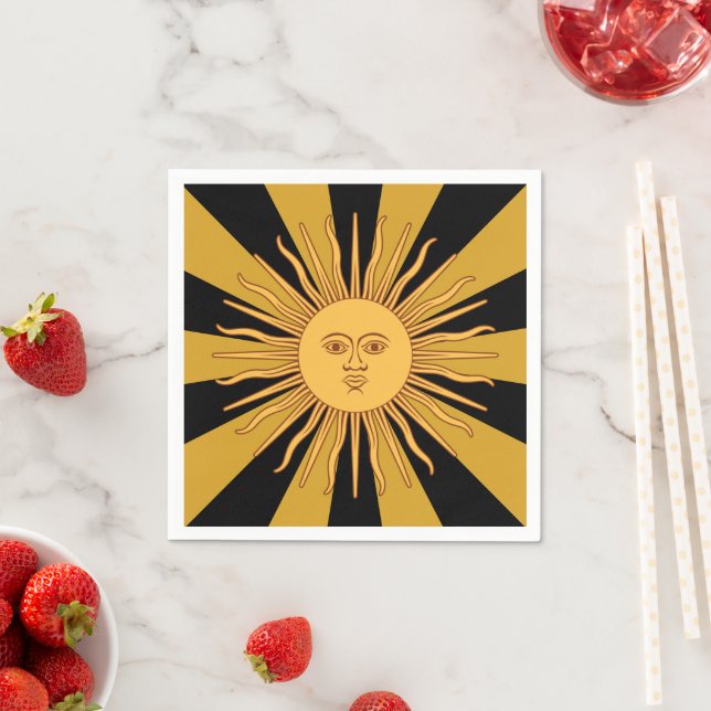 Argentina Gyllene Sol, Sol de Mayo Pappersservett (Insitu)