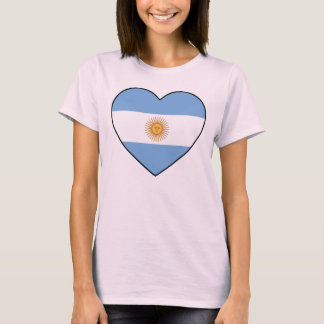 Argentina Heart Flag Soccer Tee