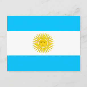 Argentina Högkvalitativ Flagga Vykort
