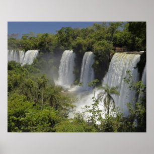Argentina, Iguacu Falls i sol. Poster