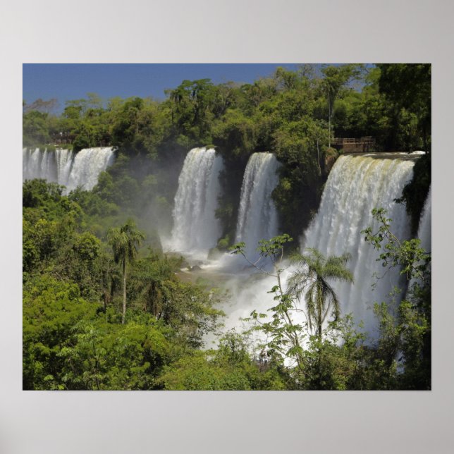 Argentina, Iguacu Falls i sol. Poster (Framsidan)