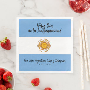 Argentina Independence day Flagga Pappersservett