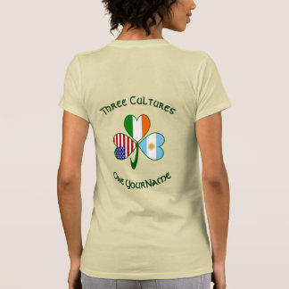 Argentina Ireland USA Shamrock Personalize Women's T Shirt