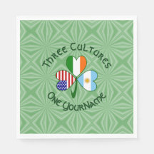 Argentina Irland USA Shamrock Flag Personlig