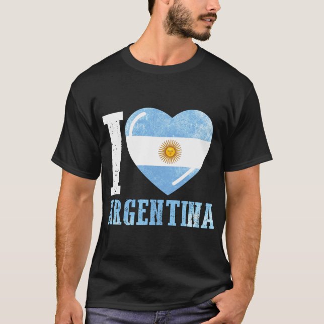Argentina jag älskar Argentina T Shirt (Framsida)