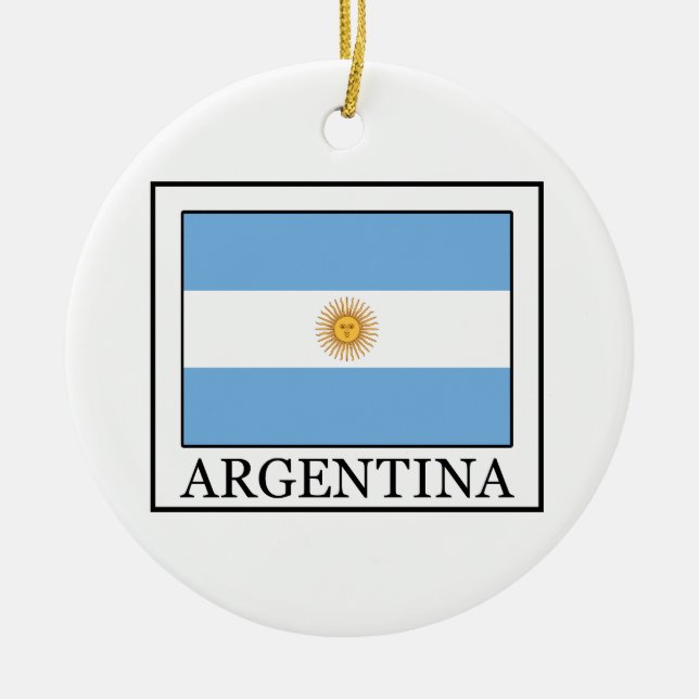 Argentina Julgransprydnad Keramik (Framsidan)