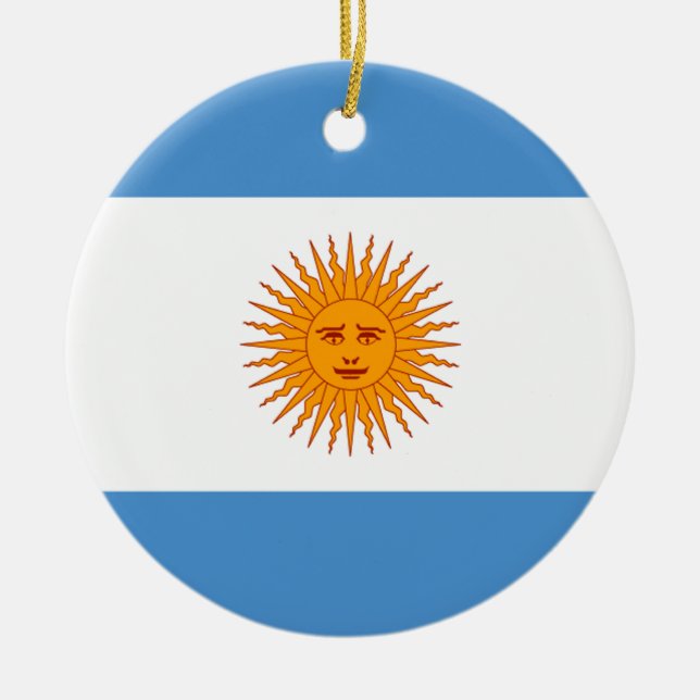 Argentina Julgransprydnad Keramik (Framsidan)