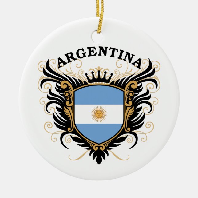 Argentina Julgransprydnad Keramik (Framsidan)