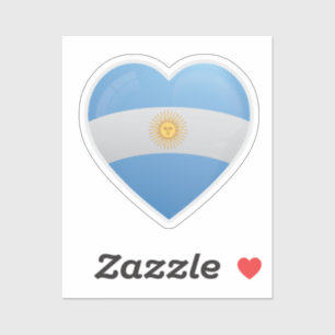 Argentina Kärlek Flagga Klistermärken