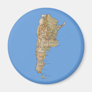 Argentina Karta Magnet