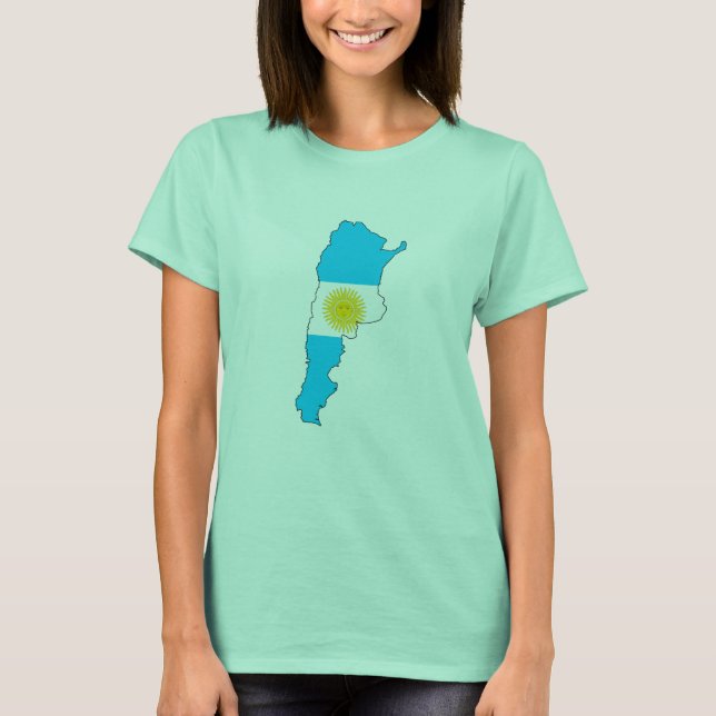 Argentina karta t-shirt (Framsida)