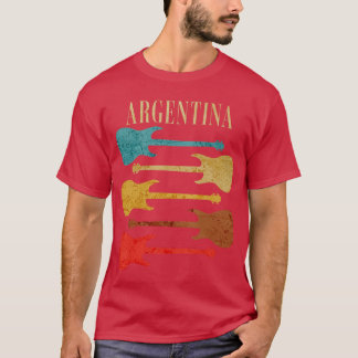 Argentina Konsert Rock Musik Festival Gitarrer fri T Shirt