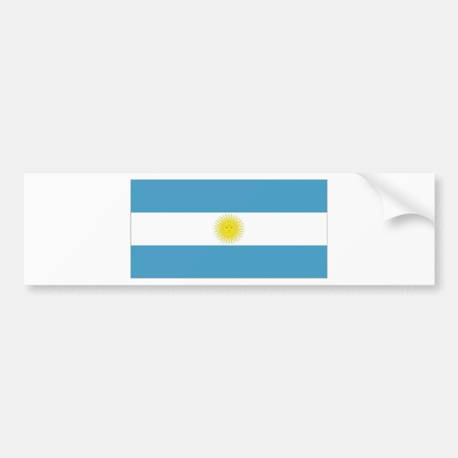 Argentina medborgareflagga bildekal (Framsidan)
