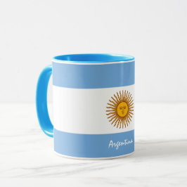 Argentina mugg, Argentina flagga patriotic/sport Mugg