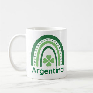 Argentina Namn Klöver Boho Rainbow Kaffemugg