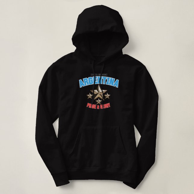 Argentina National Pride Edition Dam Hoodie T Shirt (Design framsida)