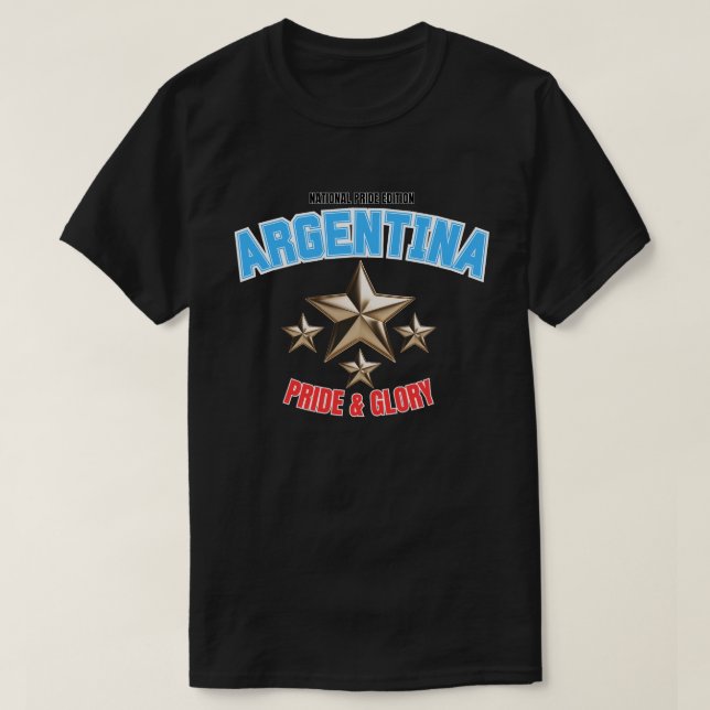 Argentina National Pride Edition Dark T-Shirt (Design framsida)