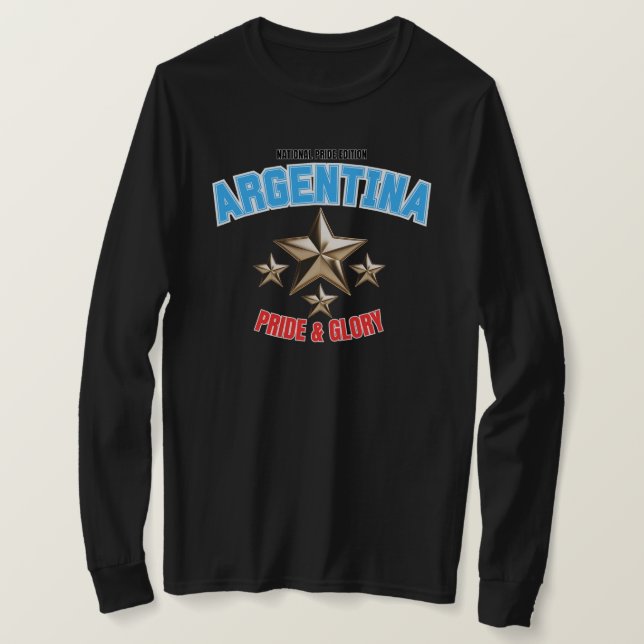 Argentina National Pride Women's Long Sleeve Shirt T (Design framsida)