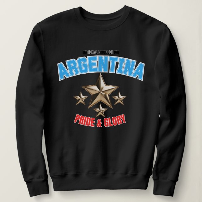 Argentina National Pride Women's Sweatshirt T Shirt (Design framsida)