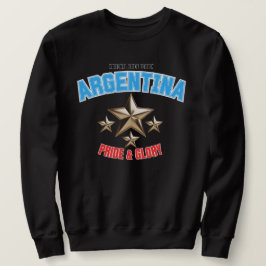 Argentina Nationalstolthet Herr Basic Tröja Lång Ärmad Tröja