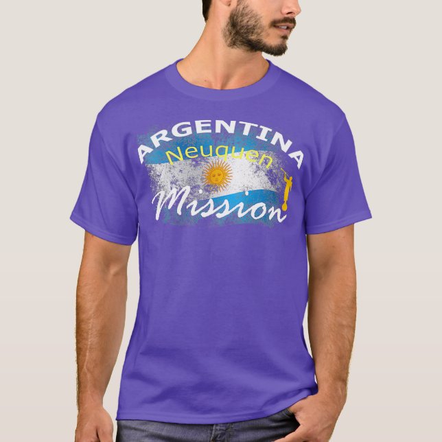 Argentina Neuquen Mormon LDS Uppdrag missionär T Shirt (Framsida)