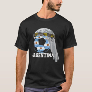 ARGENTINA Ocer 2022 Boll arabiska Keffiyeh Foot T Shirt