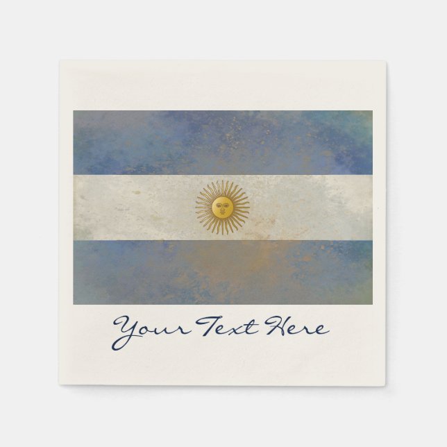 Argentina Party Napkins Pappersservett (Framsidan)