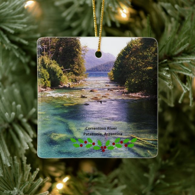 Argentina, Patagonia Julgransprydnad Keramik (Träd)