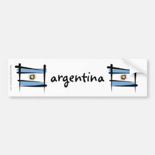 Argentina Penselflagga Bildekal