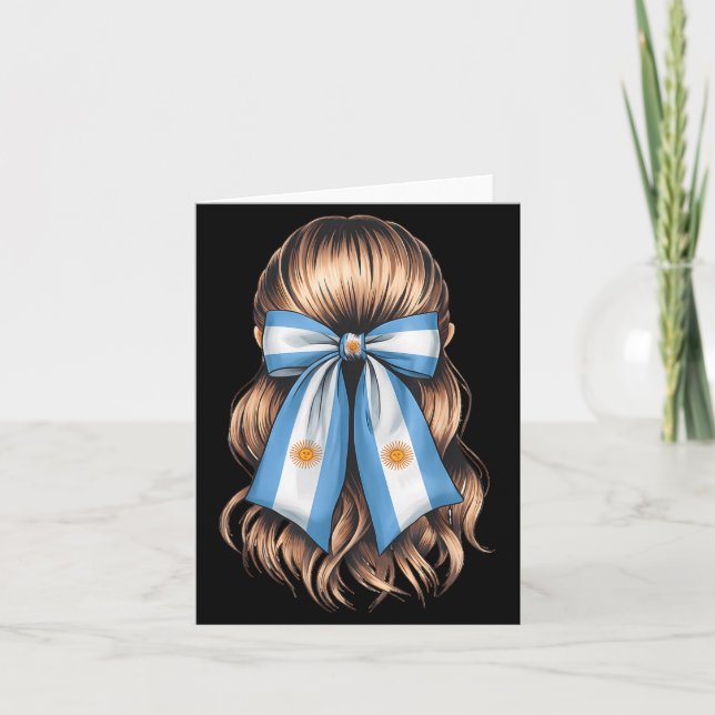Argentina Pride Argentinian Flag  Kort (Framsida)