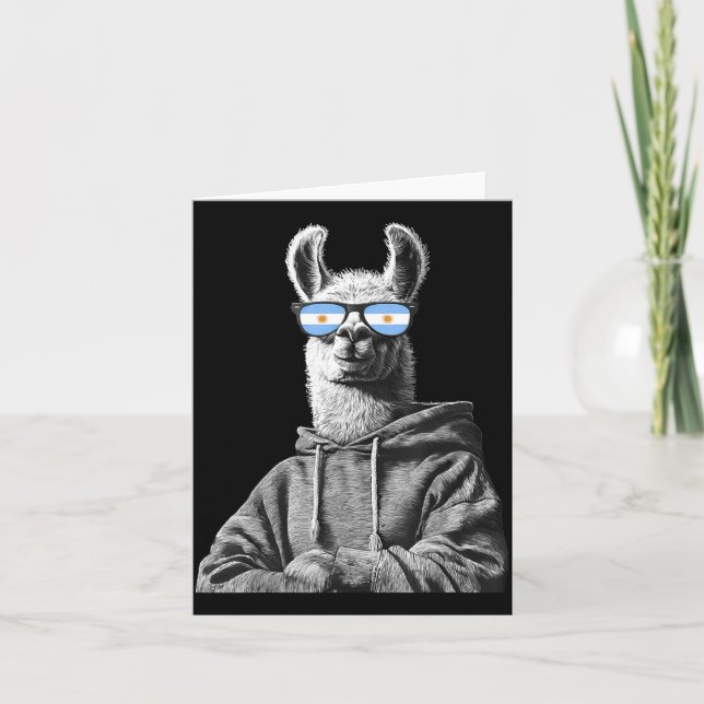 Argentina Pride Argentinian Flag  Kort (Framsida)