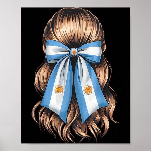 Argentina Pride Argentinian Flag  Poster (Framsidan)