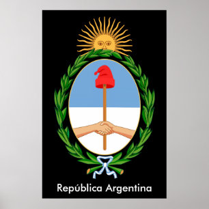 Argentina Republica - Emblemaffisch Poster
