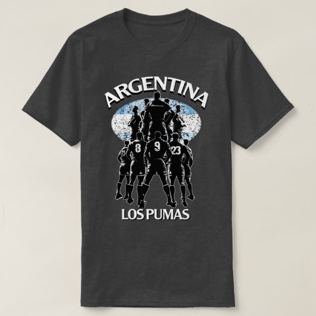 Argentina Rugby Los Puma T Shirt (Design framsida)