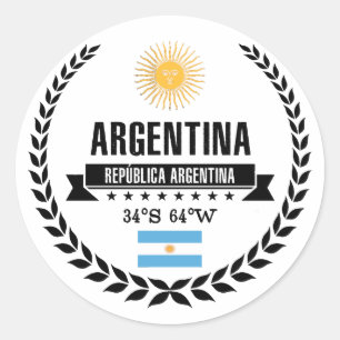 Argentina Runt Klistermärke