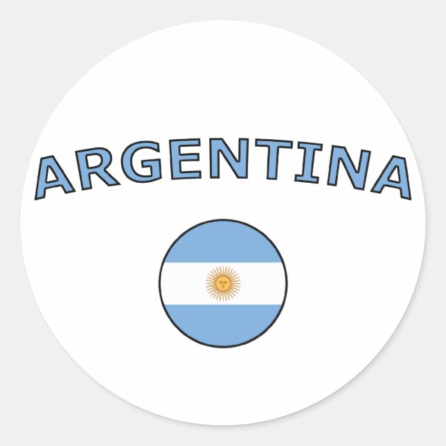 Argentina Runt Klistermärke (Framsida)