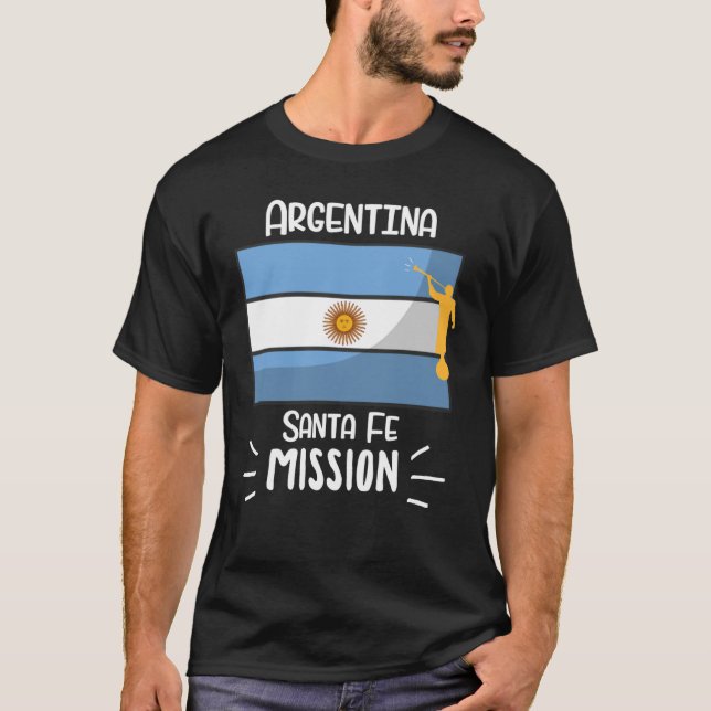 Argentina Santa Fe Mormon LDS Uppdrag missionär T Shirt (Framsida)