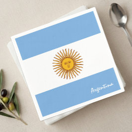 Argentina servetter, Argentina flagg fest / sport Pappersservett